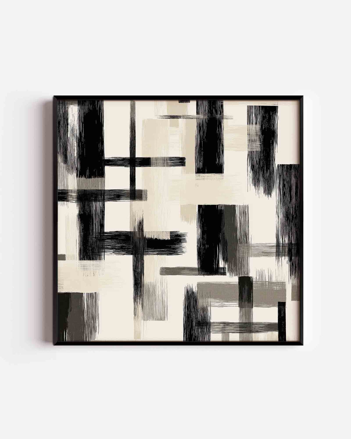 Abstracte lijnen – abstracte vierkante poster als wanddecoratie