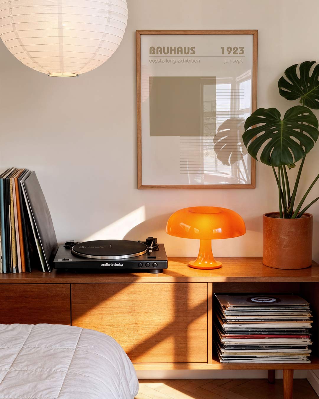 Vorm en lijnen – geometrische Bauhaus poster in staand formaat