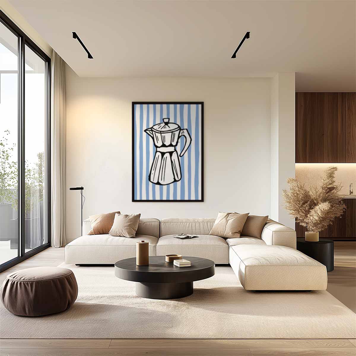 Retro Koffiepot – staand kunstwerk voor modern interieur