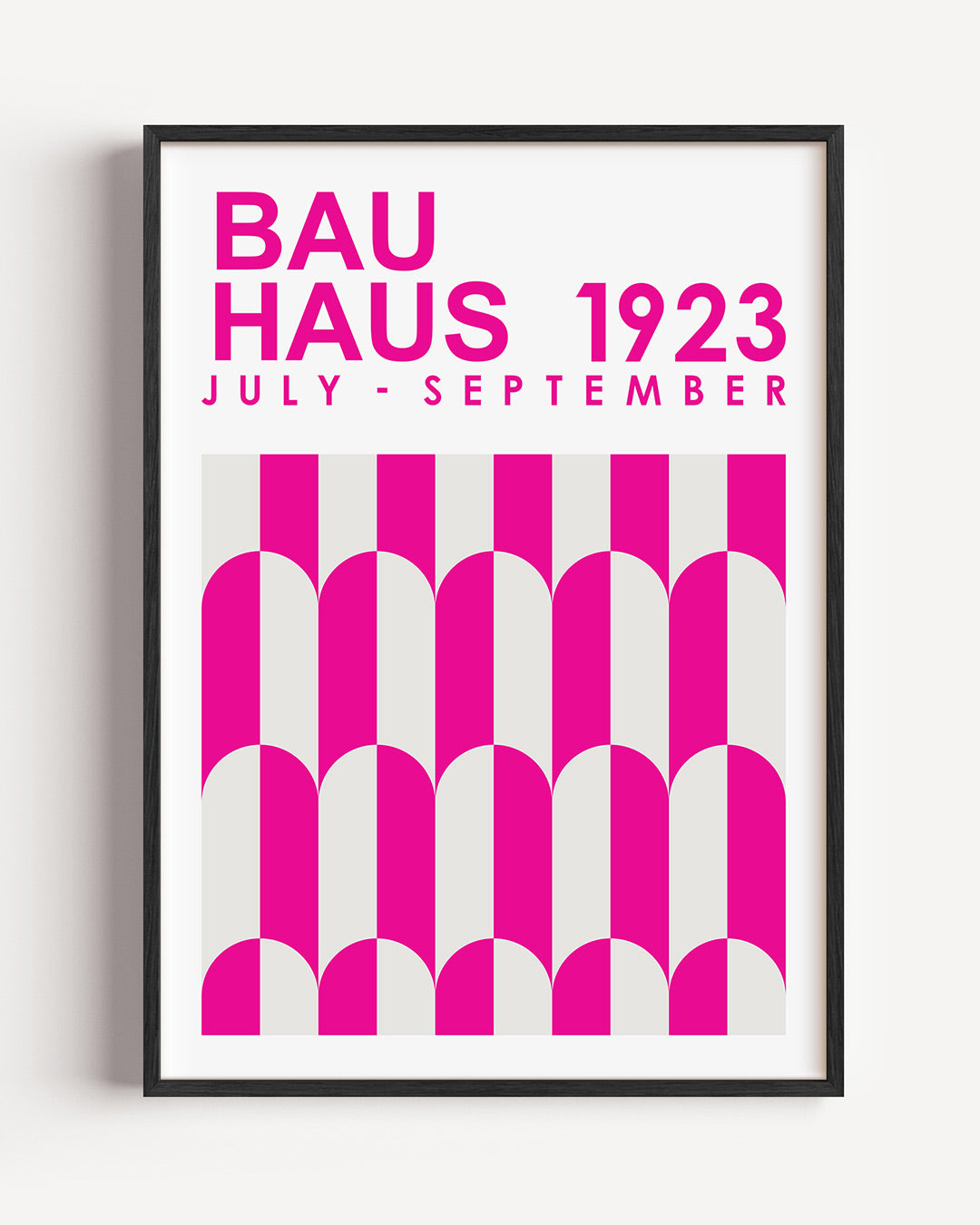 Kleur en ritme – staande Bauhaus poster als wanddecoratie