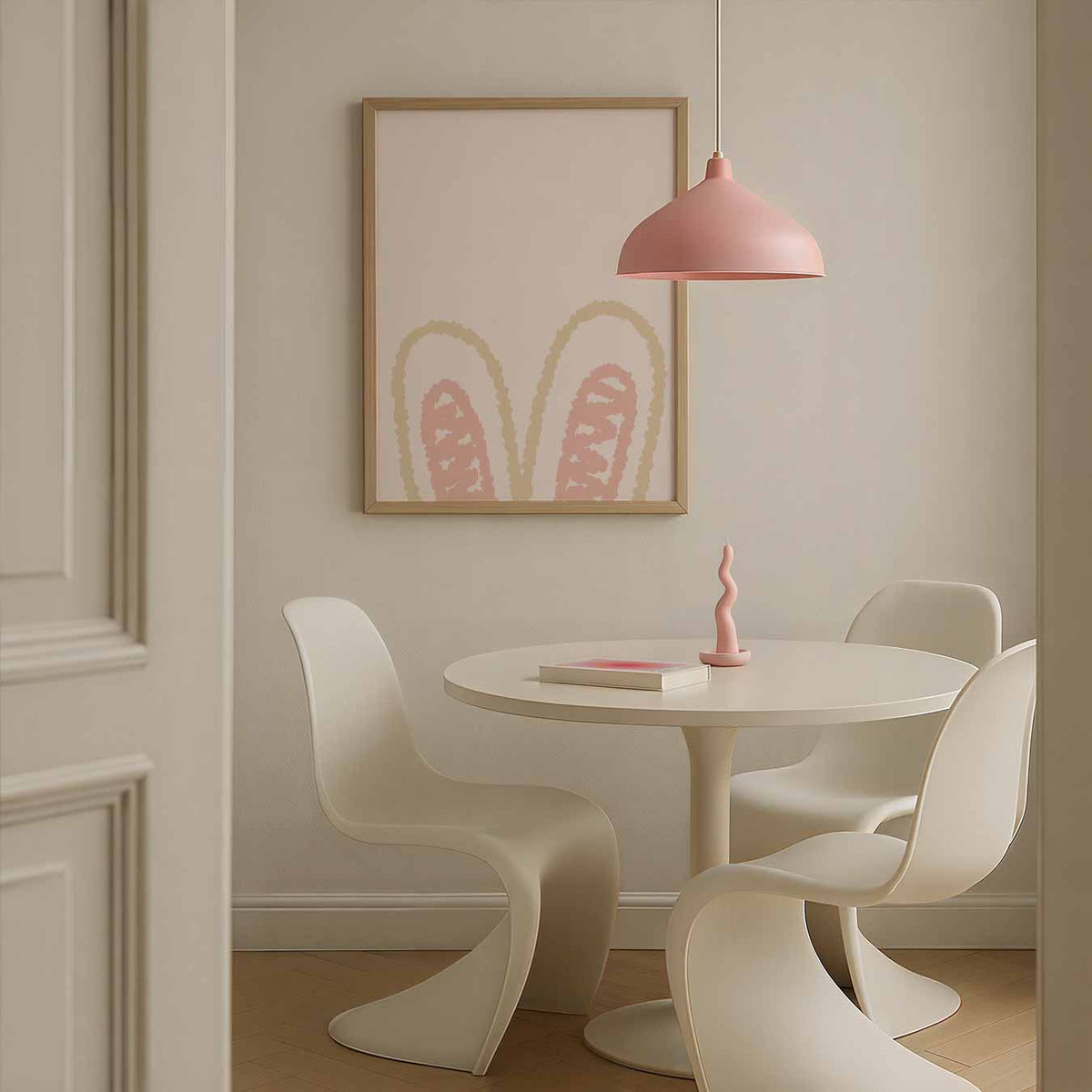 Romantische Bunny Oren – staande paas wanddecoratie van WallArtistic