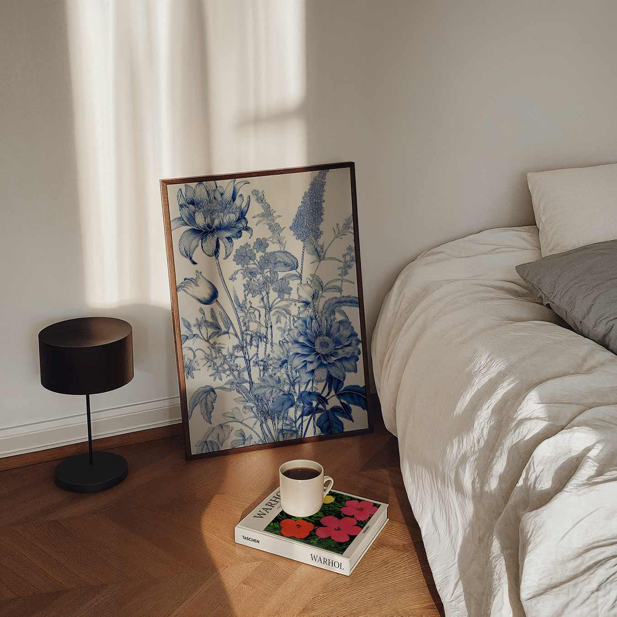 Elegante Bloemenpracht – staande bloemen wanddecoratie van WallArtistic