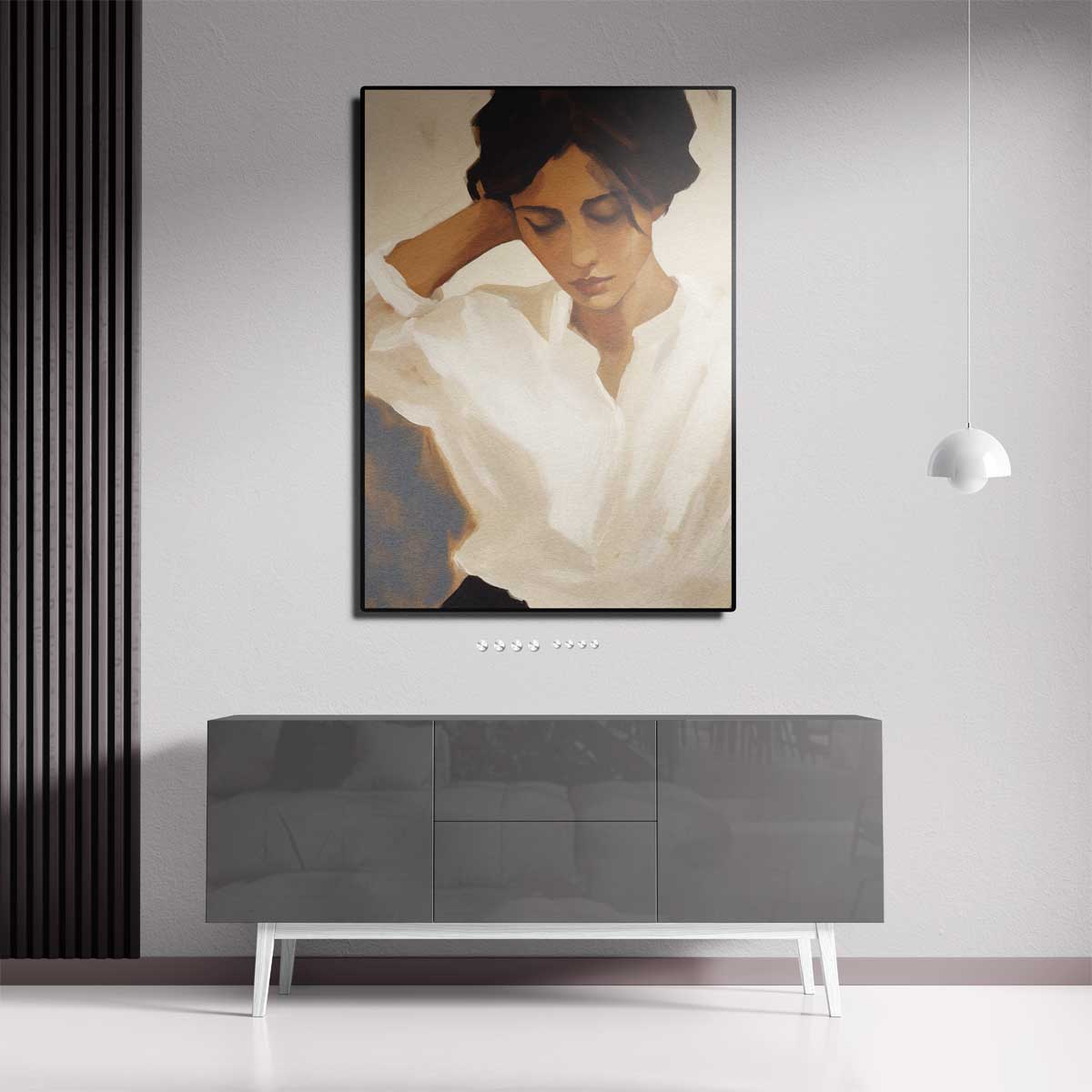 Vredige Overpeinzing – canvas kunstwerk als wanddecoratie