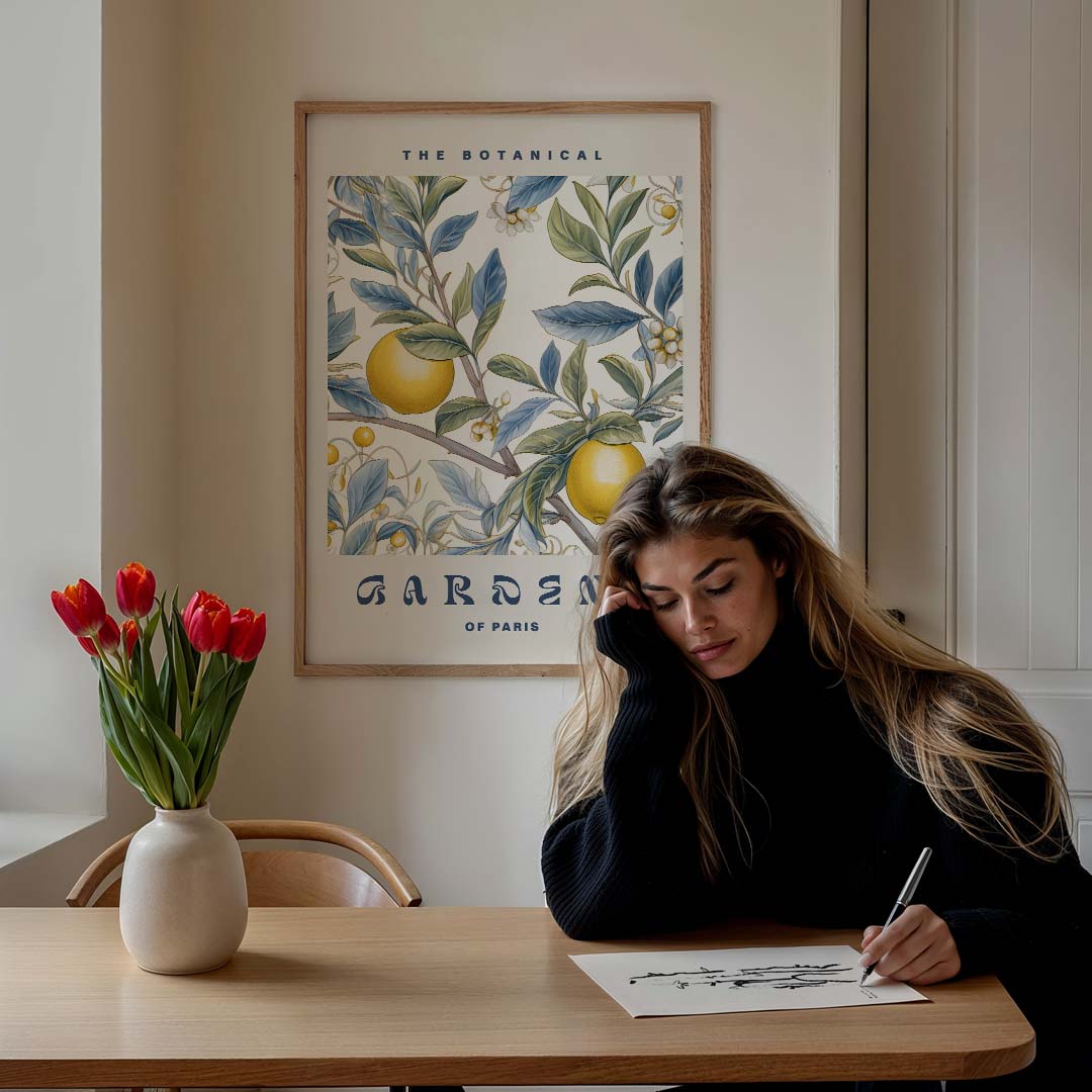 Botanische Tuinposter - Parijs – culinaire wandkunst als portret poster