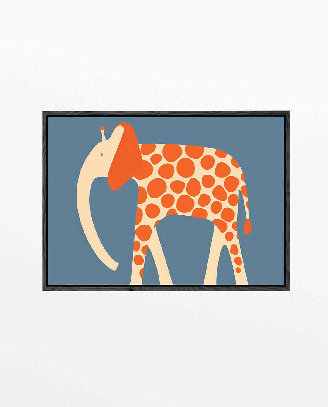 Speelse olifant illustratie – Olifant – liggend kinder kunstwerk