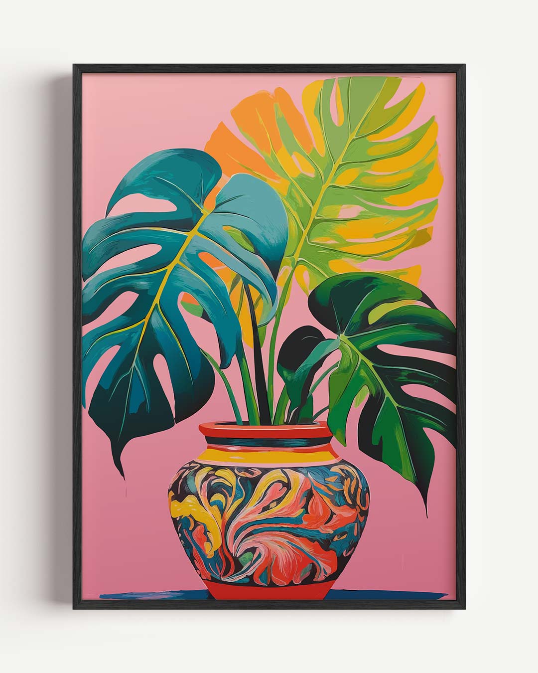 Stijlvolle Tropische Kunstposter – zomer portret poster als wanddecoratie