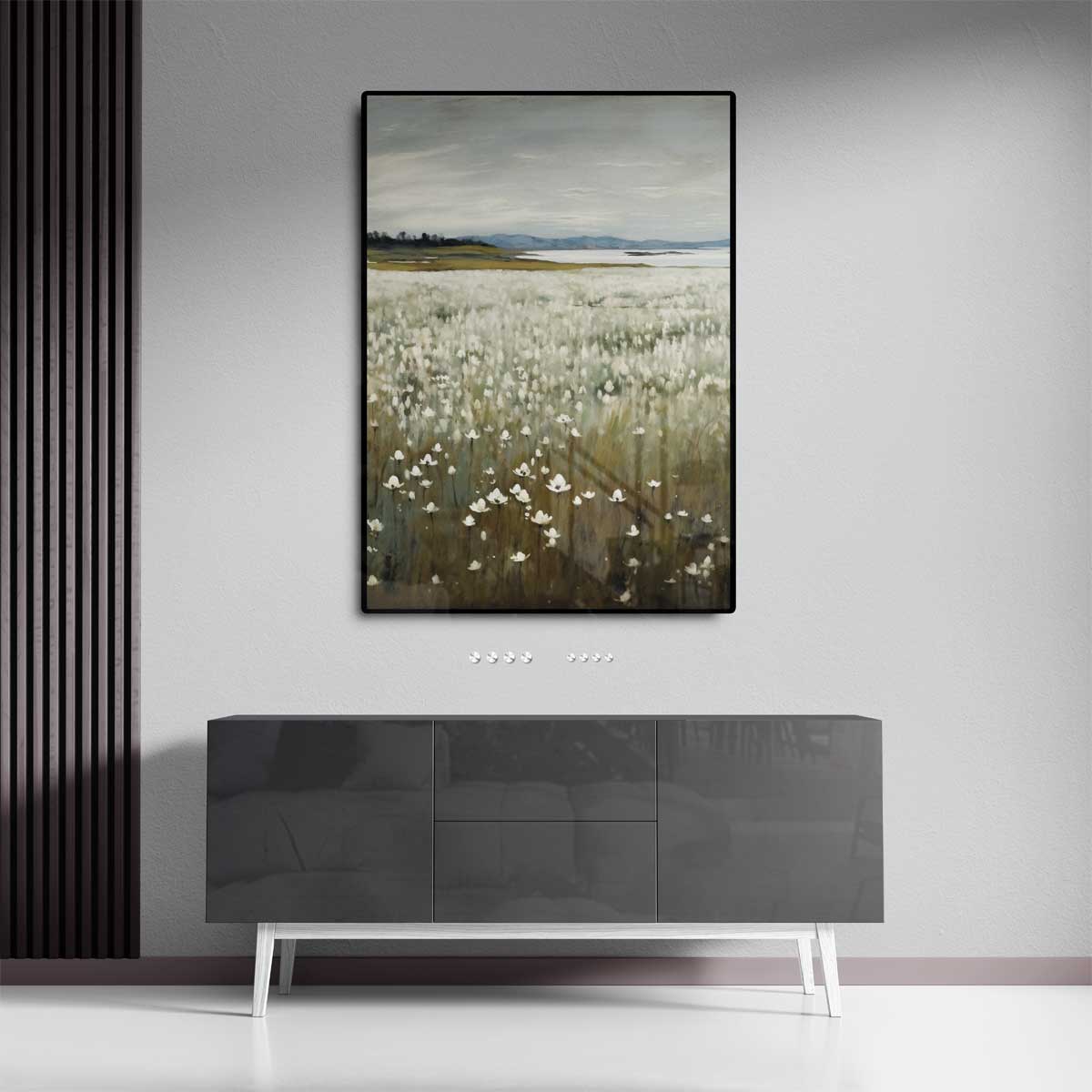 Bloemenzee bij de Zee – canvas kunstwerk als wanddecoratie