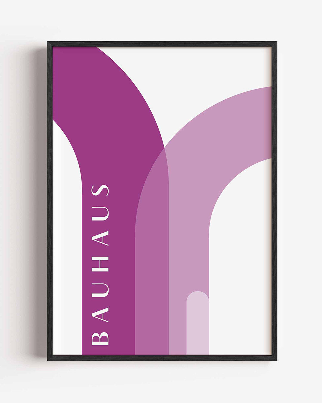 Kleurvlakken en lijnen – staande Bauhaus poster als wanddecoratie