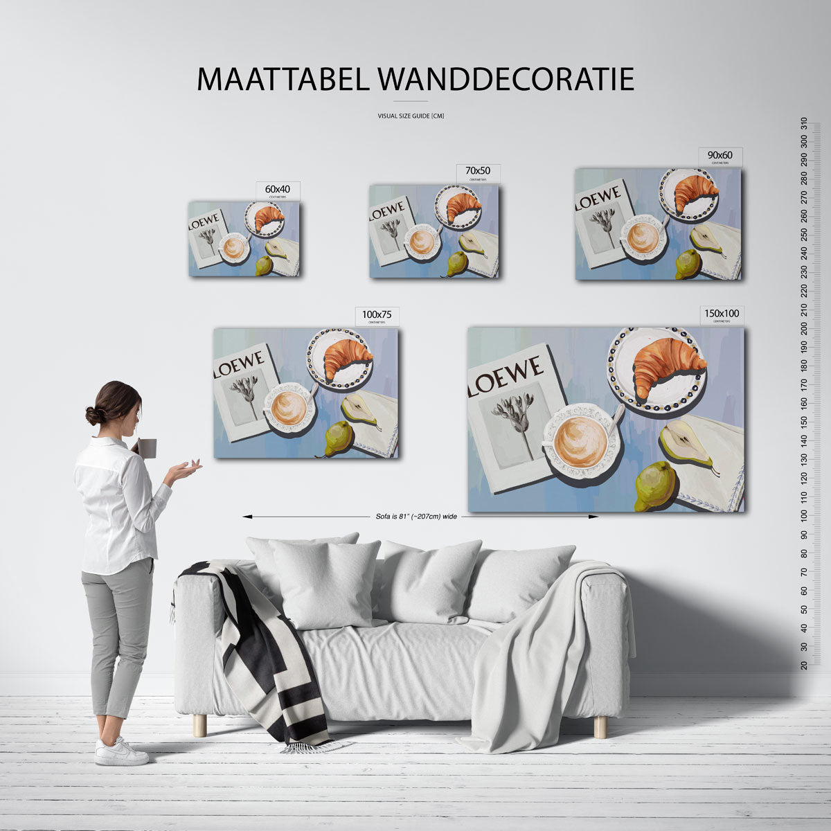Ontbijt compositie – kunstwerk op canvas, dibond of plexiglas