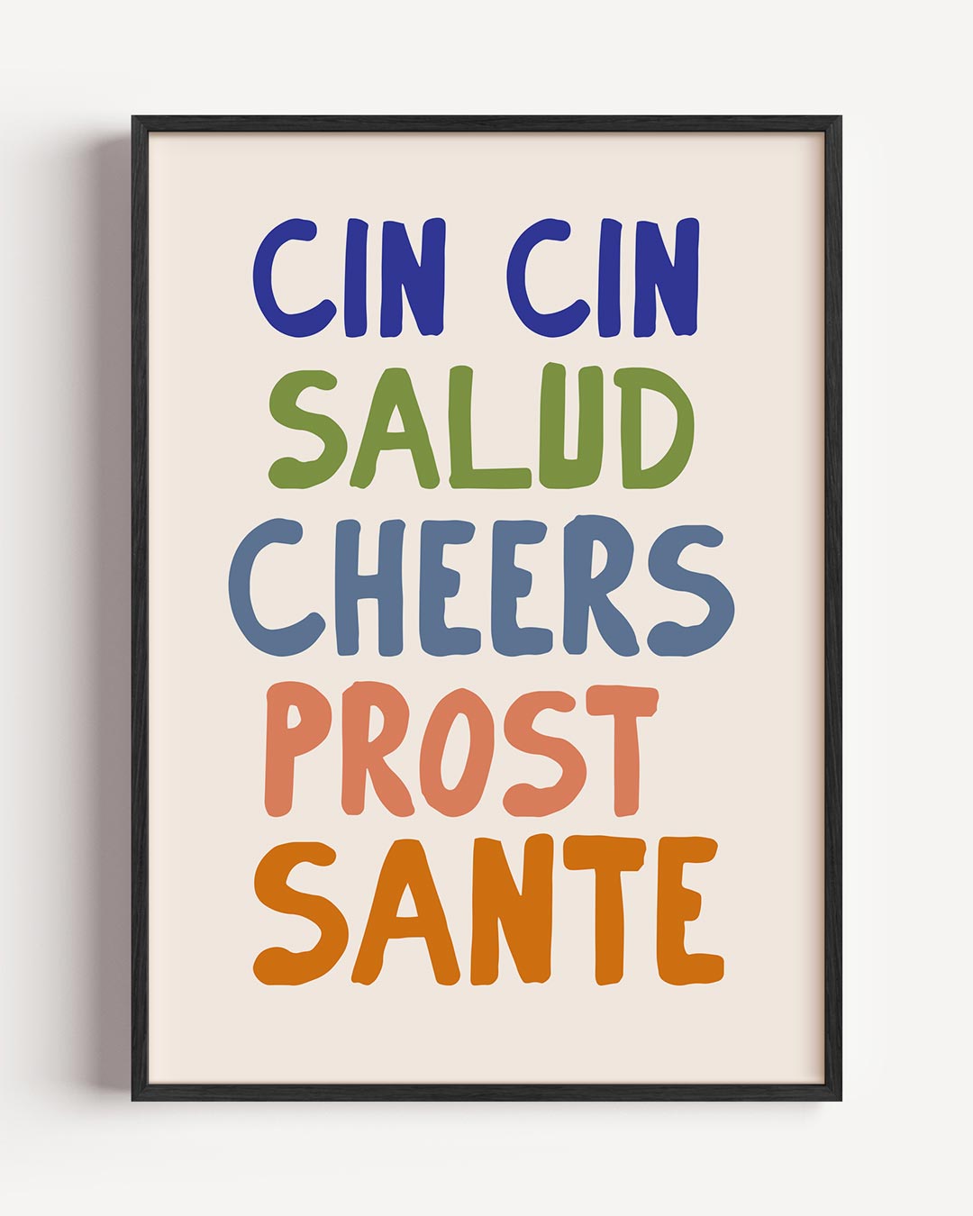Internationale Proost – zomer portret poster als wanddecoratie