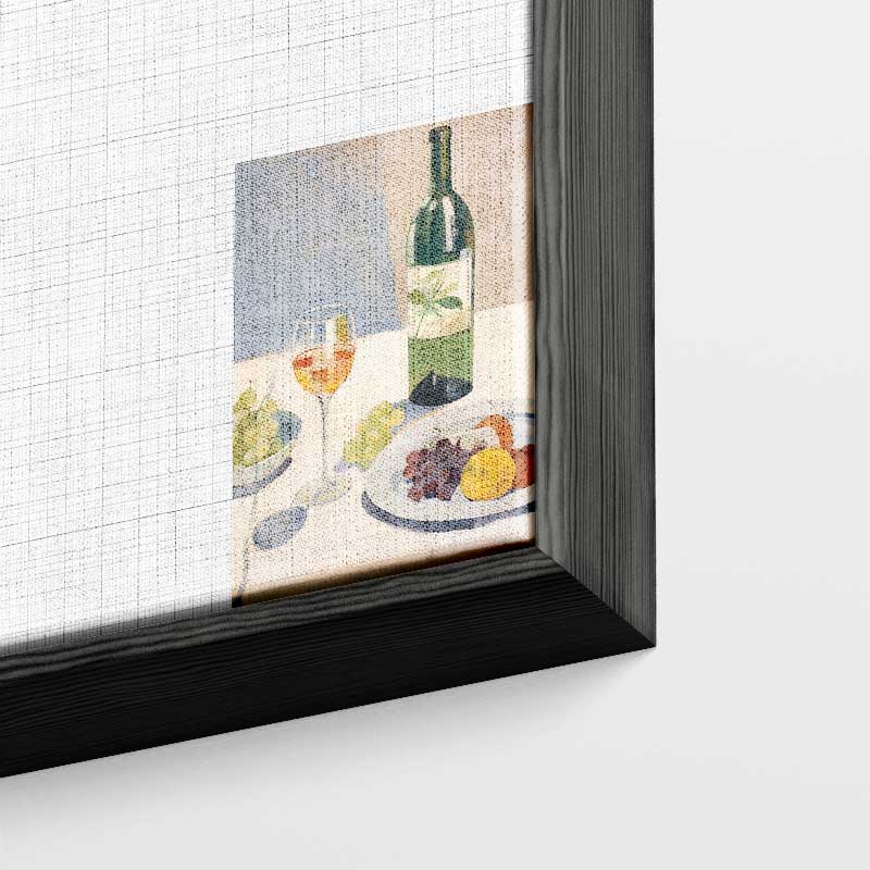 Stilleven met Wijn en Vruchten – portret wandkunst van WallArtistic