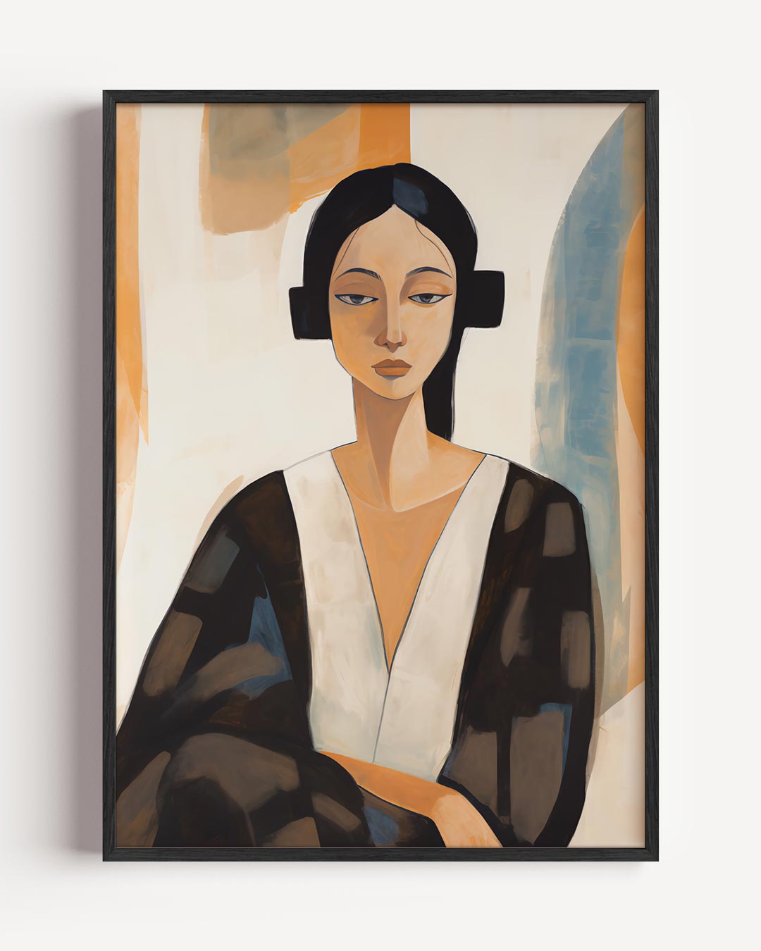 Abstracte Stijlvolle Vrouwelijke Portretposter – vrouwelijk portret poster als wanddecoratie