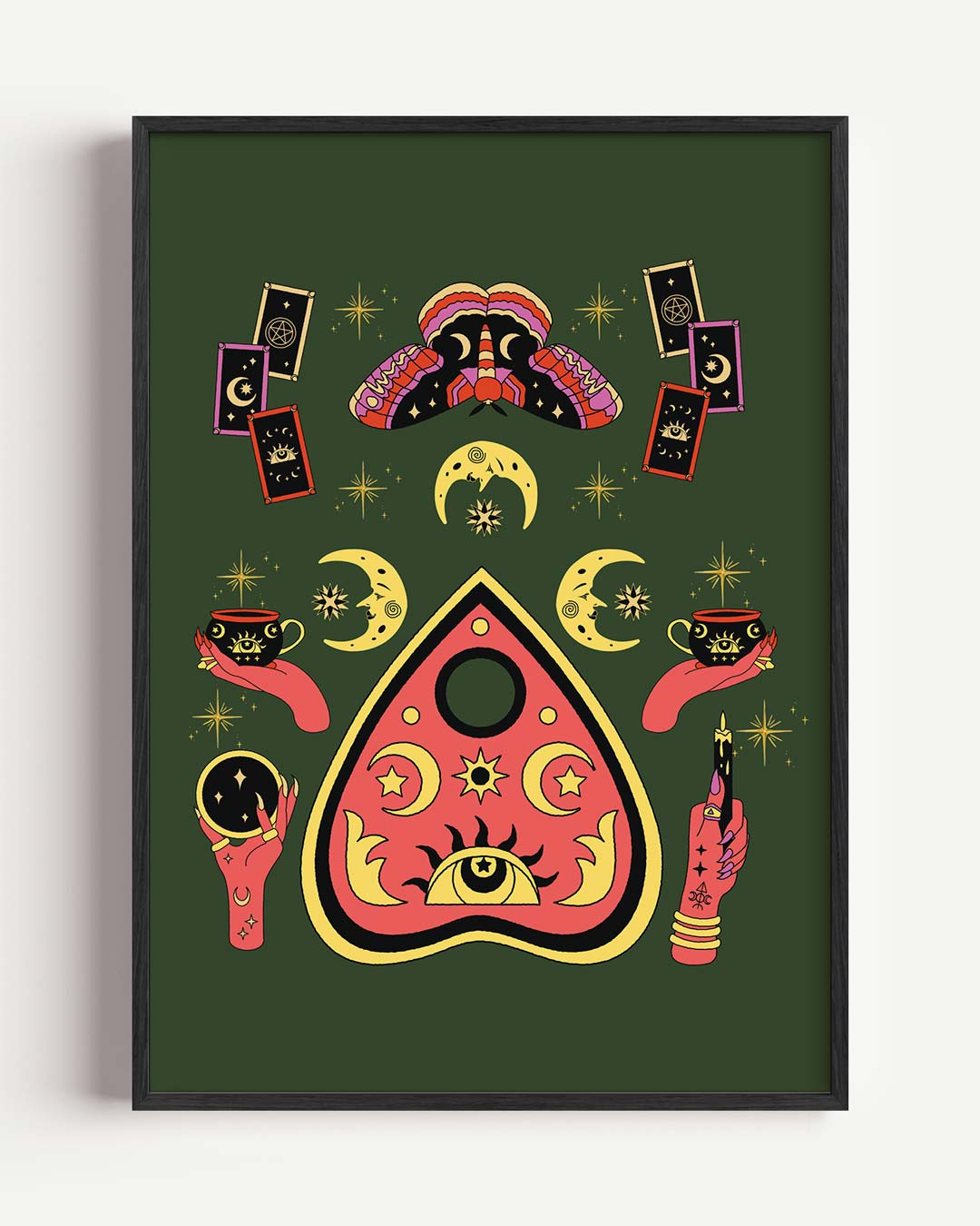 Mystieke Symbolen – mindful portret poster als wanddecoratie