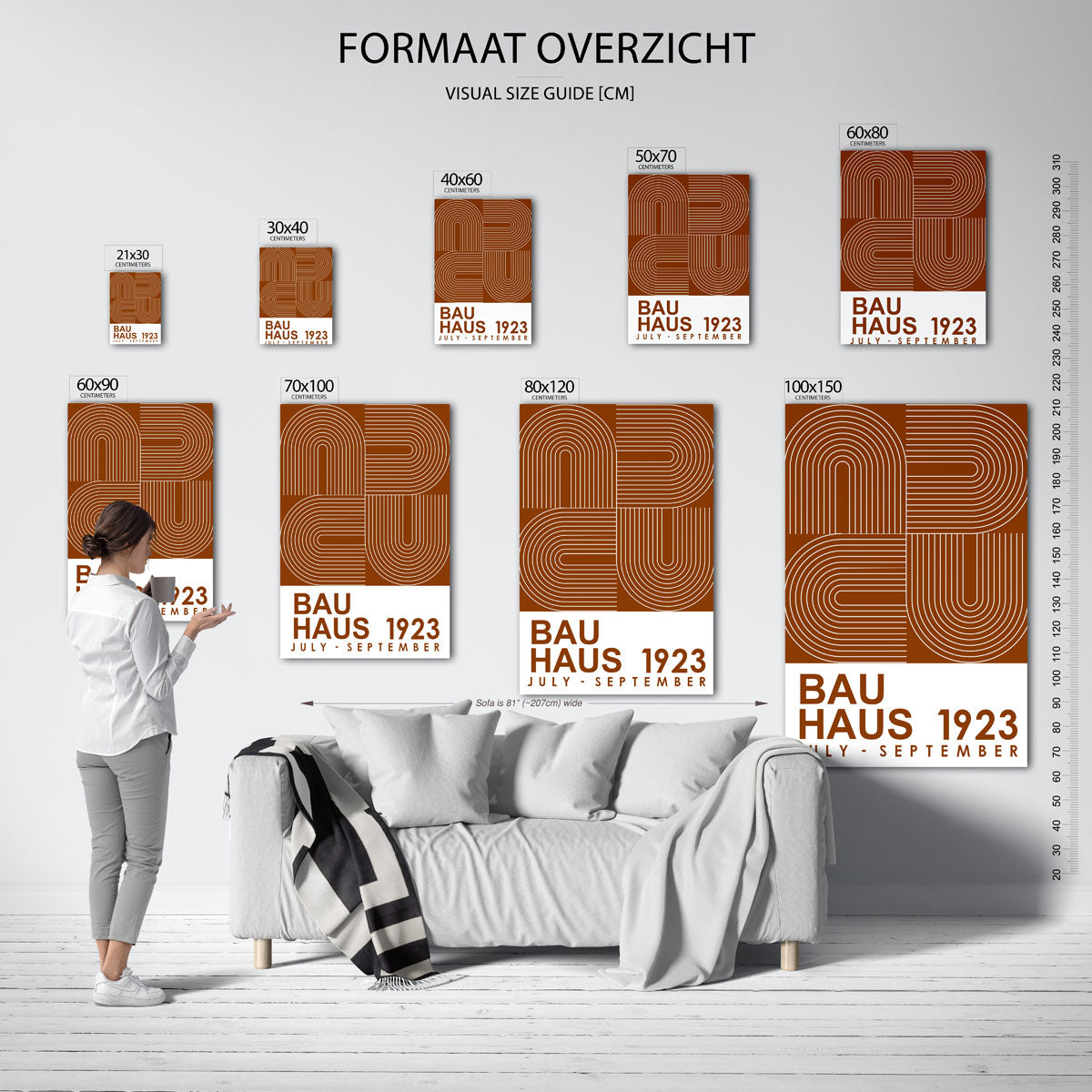 Lijnen en vlakkenspel – Bauhaus poster als moderne geometrische wanddecoratie