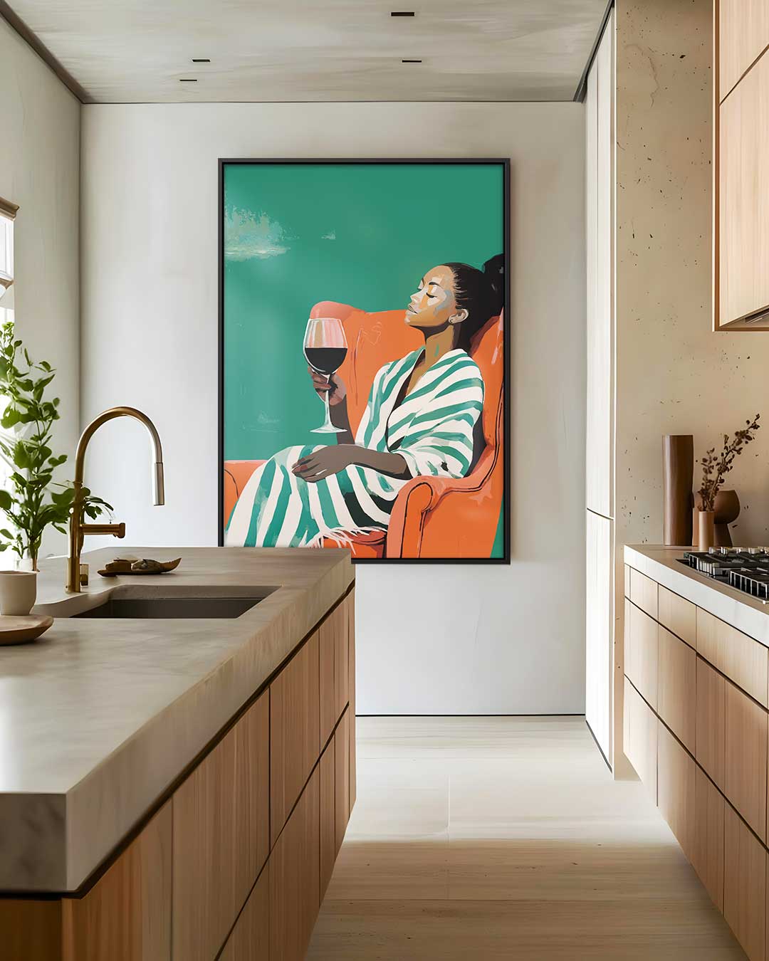 Sereen Genot – dibond wanddecoratie in staand formaat