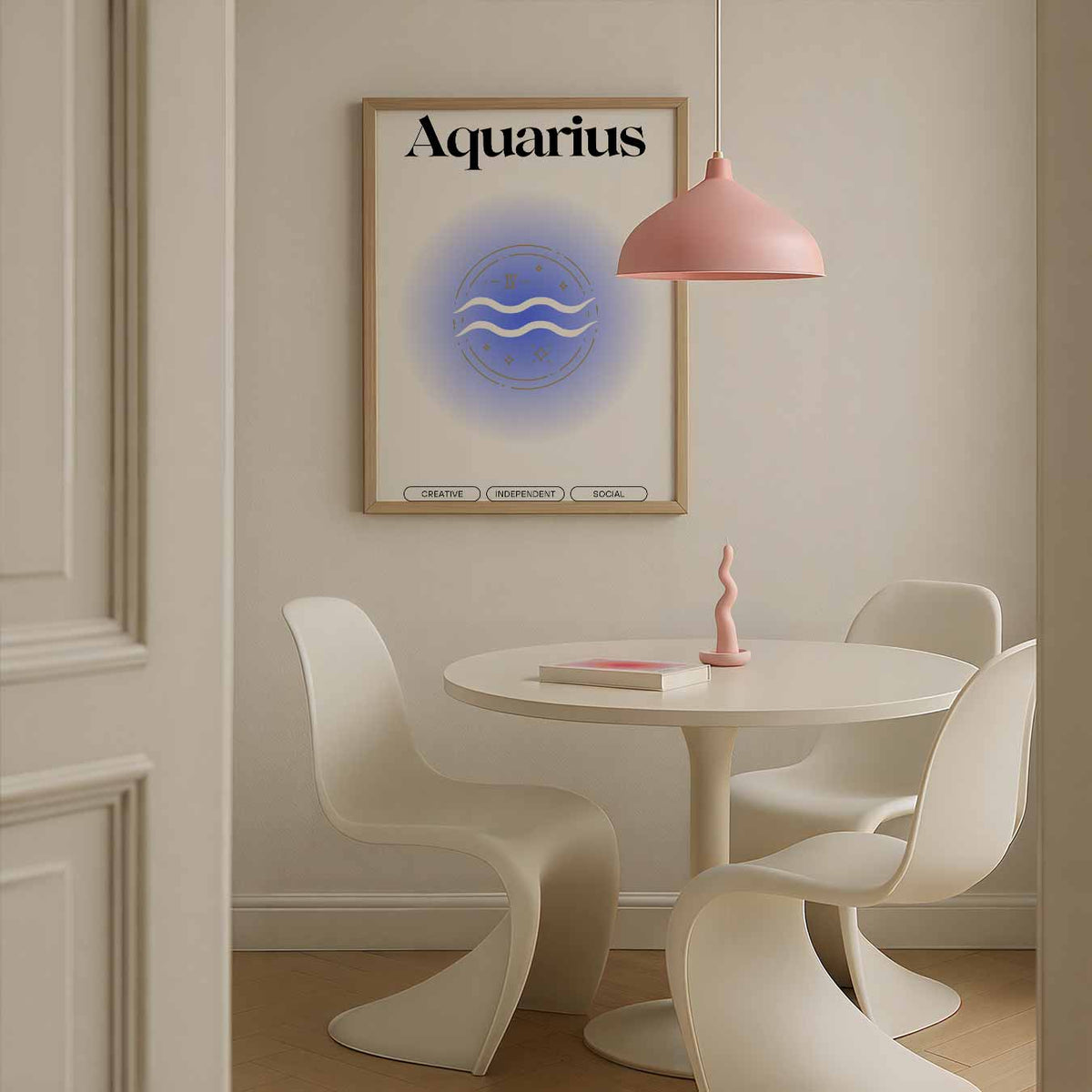 Aquarius Sterrenbeeld – rustgevende wandkunst als portret poster