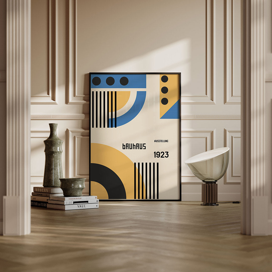 Vorm en kleur – moderne Bauhaus wandkunst als poster