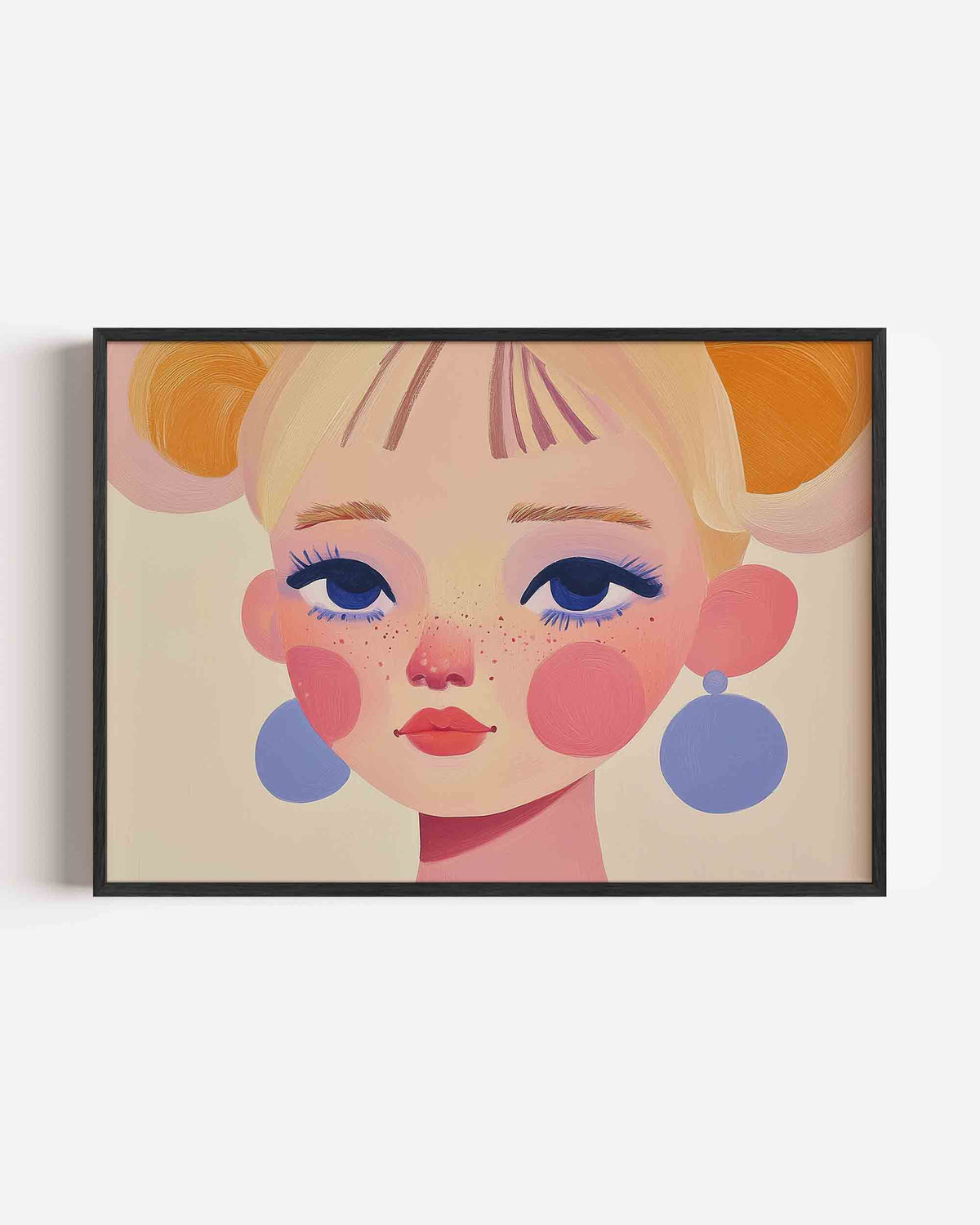 Portret met roze wangen – keuken landscape poster als wanddecoratie