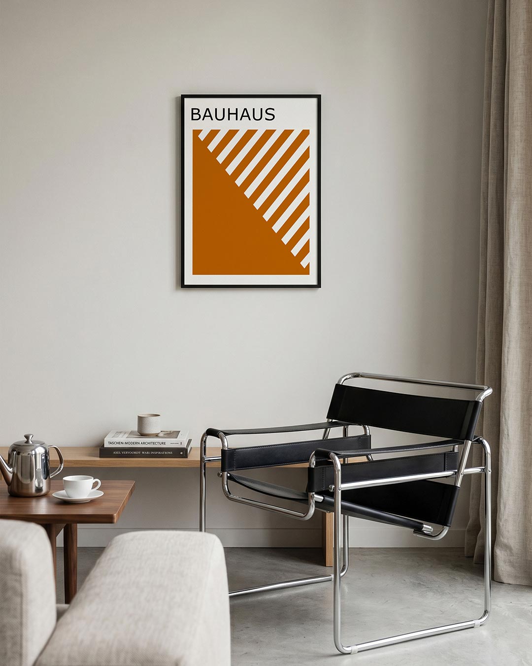 – geometrische Bauhaus poster in staand formaat