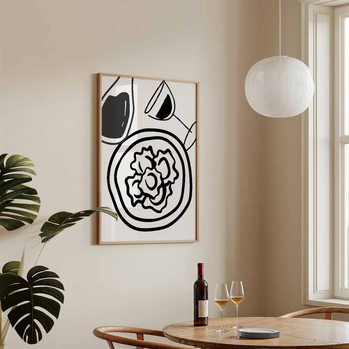 Moderne Culinaire Kunstposter – staande keuken wanddecoratie van WallArtistic
