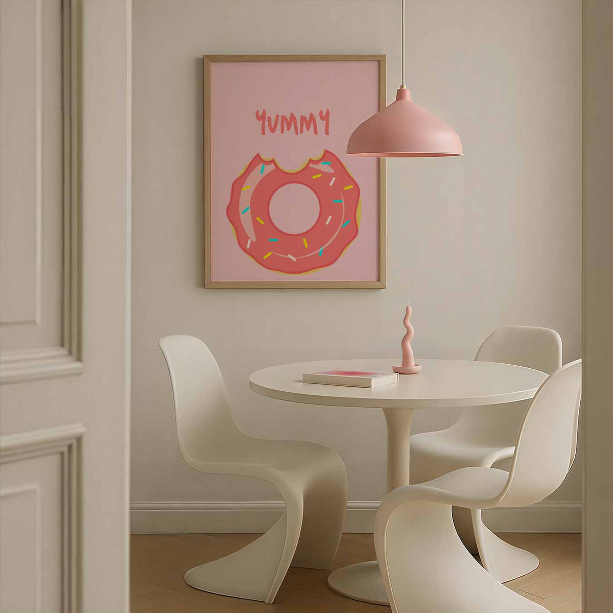 Donut Delight – zomerse poster in staand formaat