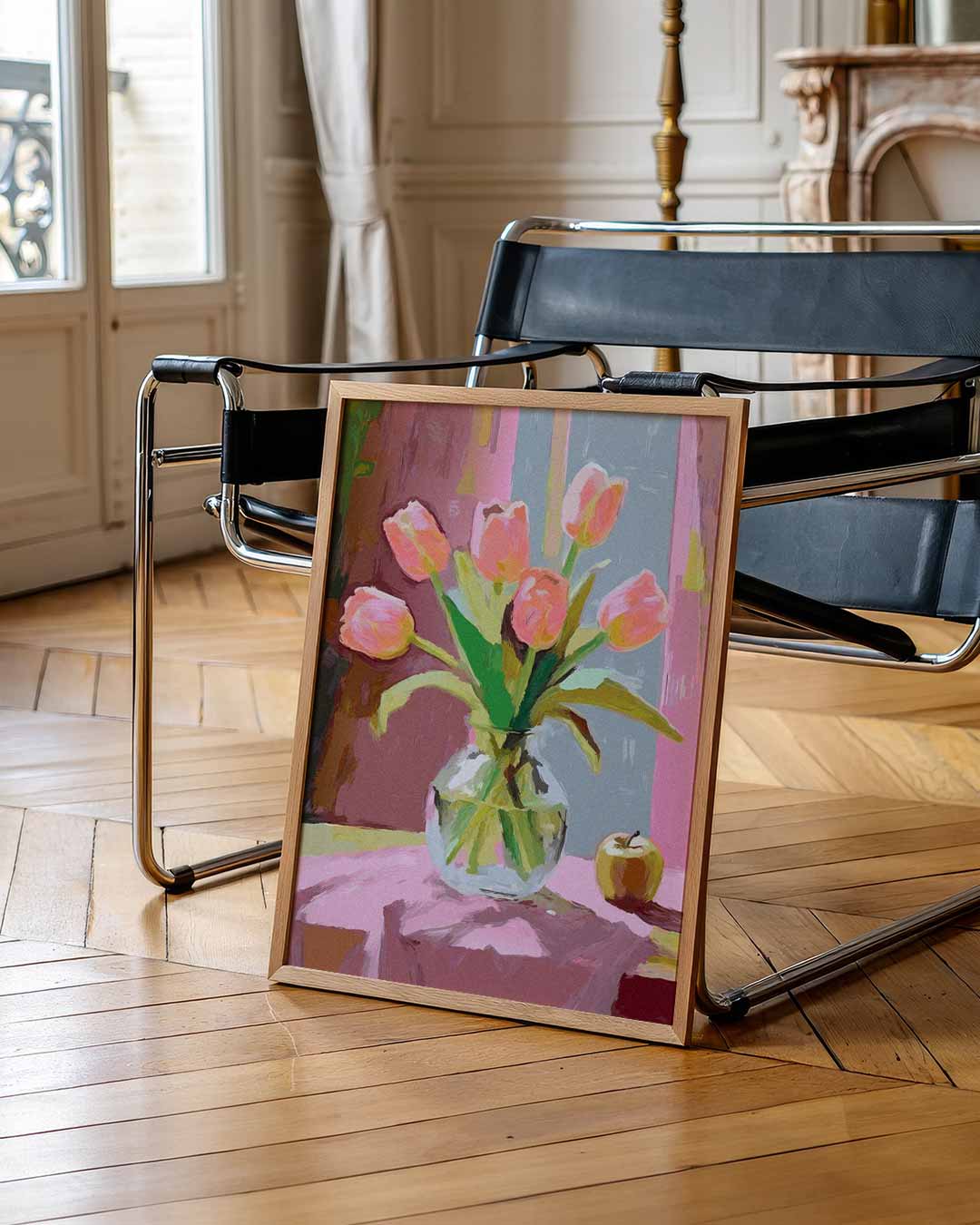Bloemenpracht Tulpen – zomerse wandkunst als portret poster