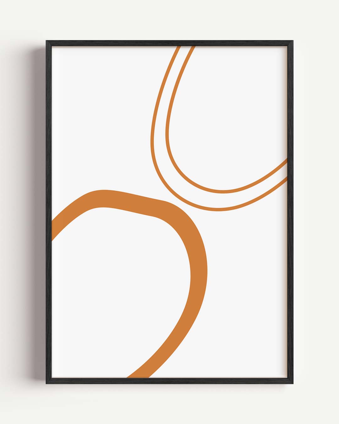 Moderne Abstracte Vormen – kleurrijke abstracte portret poster als wanddecoratie
