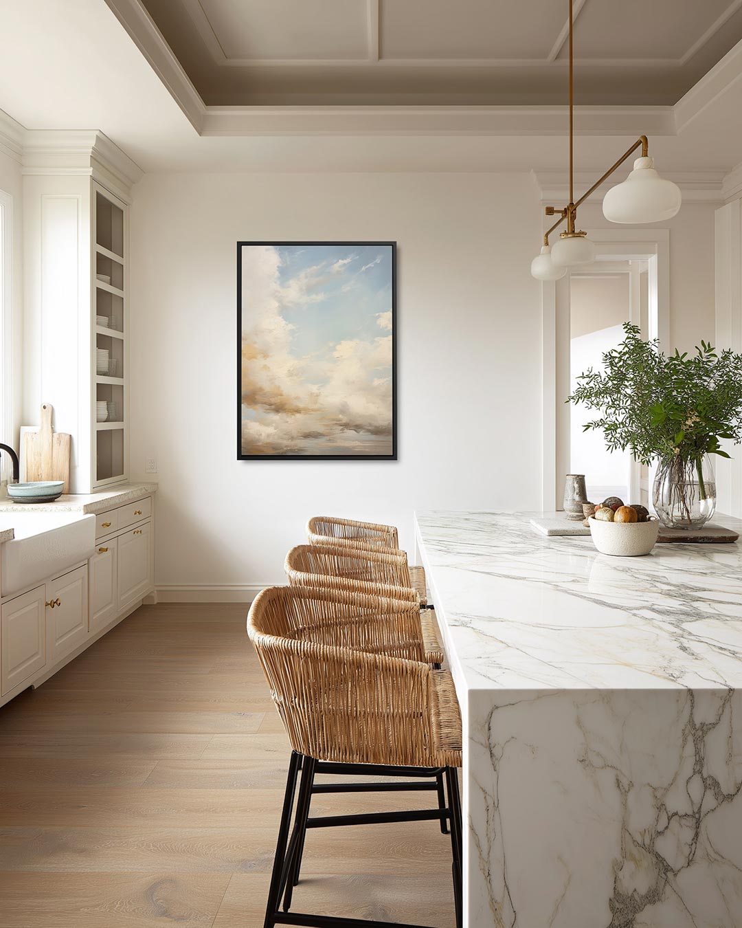 Dromerige lucht – staand wanddecoratie kunstwerk