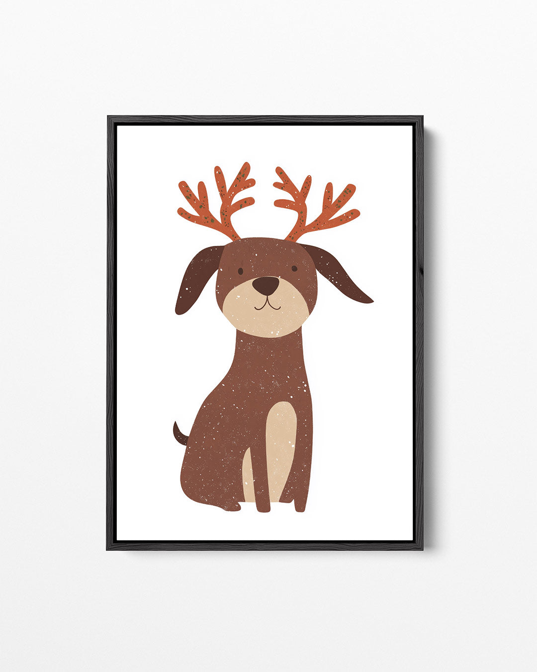 Vrolijke hond illustratie – staand wanddecoratie kunstwerk