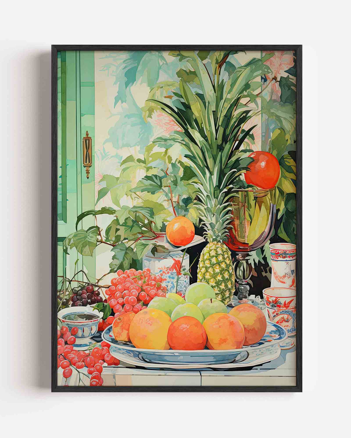 Fruit en planten – botanische portret poster als wanddecoratie