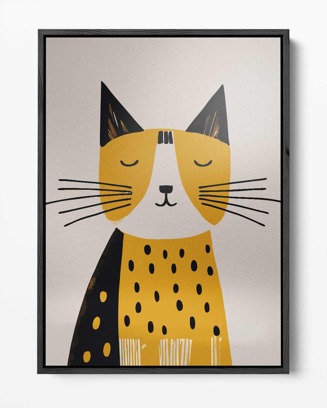 Sfeervol Kattenkunstwerk – portret kunstwerk als wanddecoratie