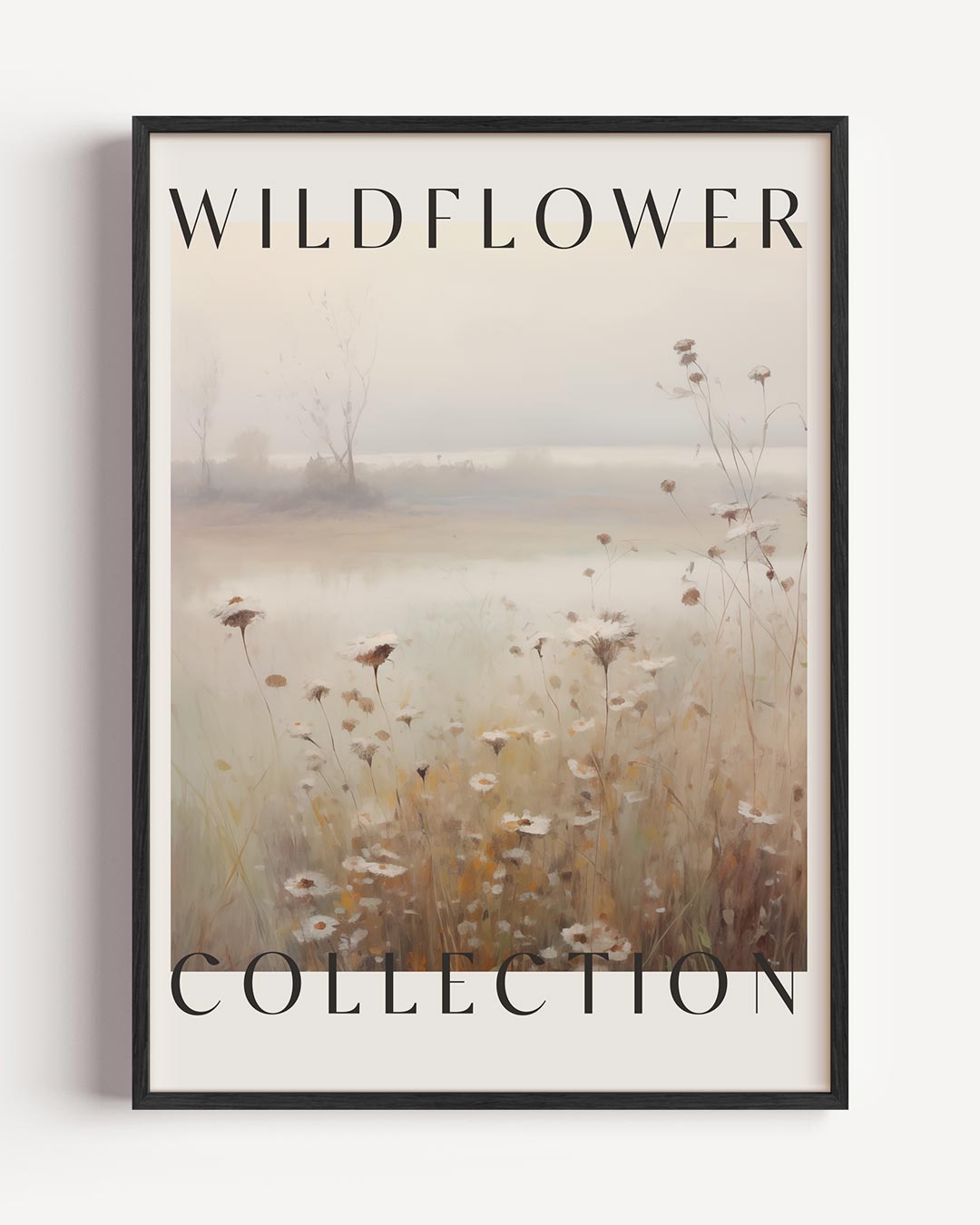 Wildflower Droomlandschap – botanische portret poster als wanddecoratie