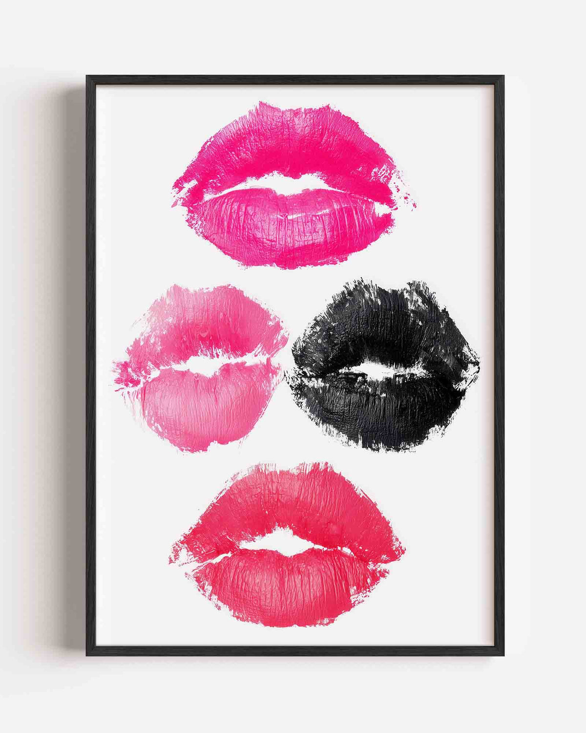Lippenafdrukken – Pop Art portret poster als wanddecoratie