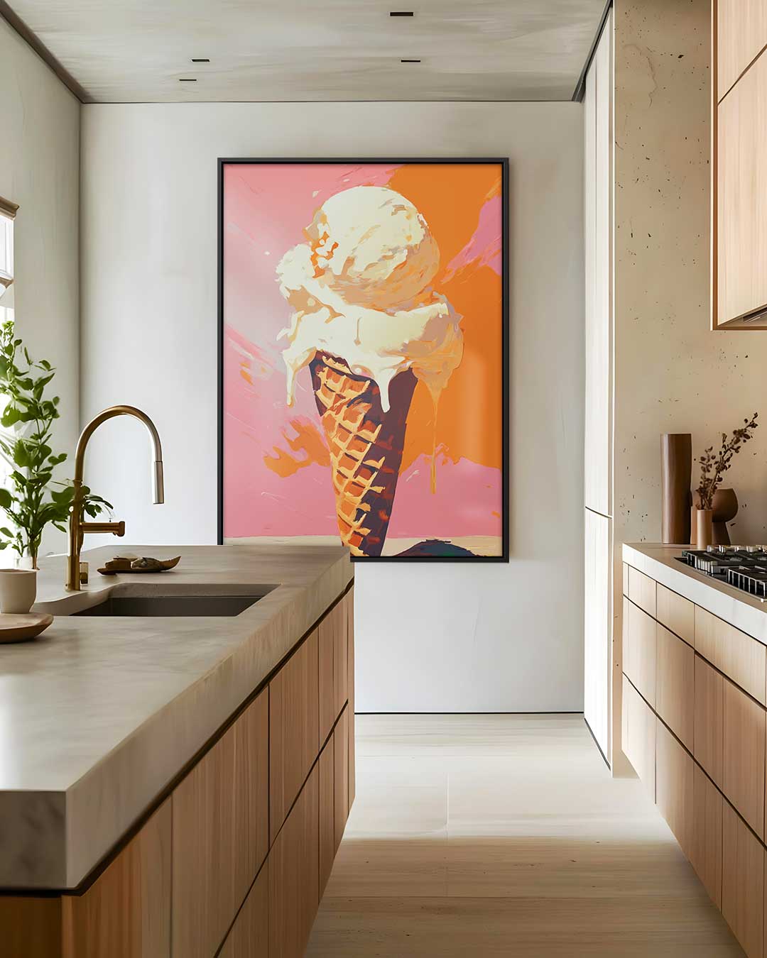 Zoet Smeltend Genot – staand kunstwerk voor modern interieur