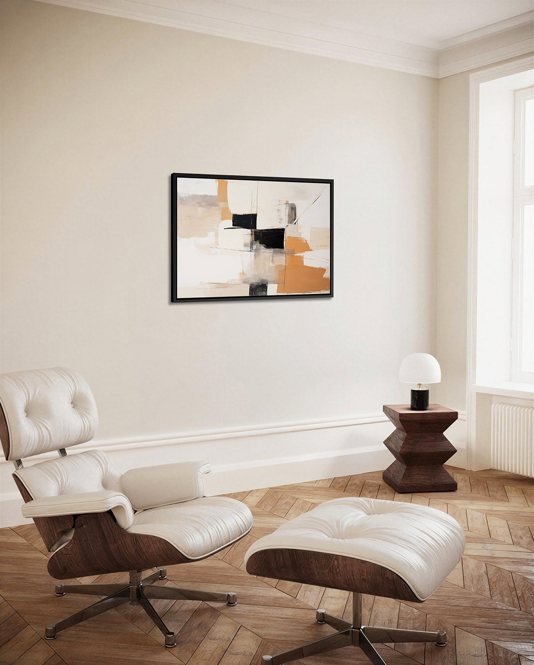 Geometrische compositie – alternatieve weergave van het kunstwerk