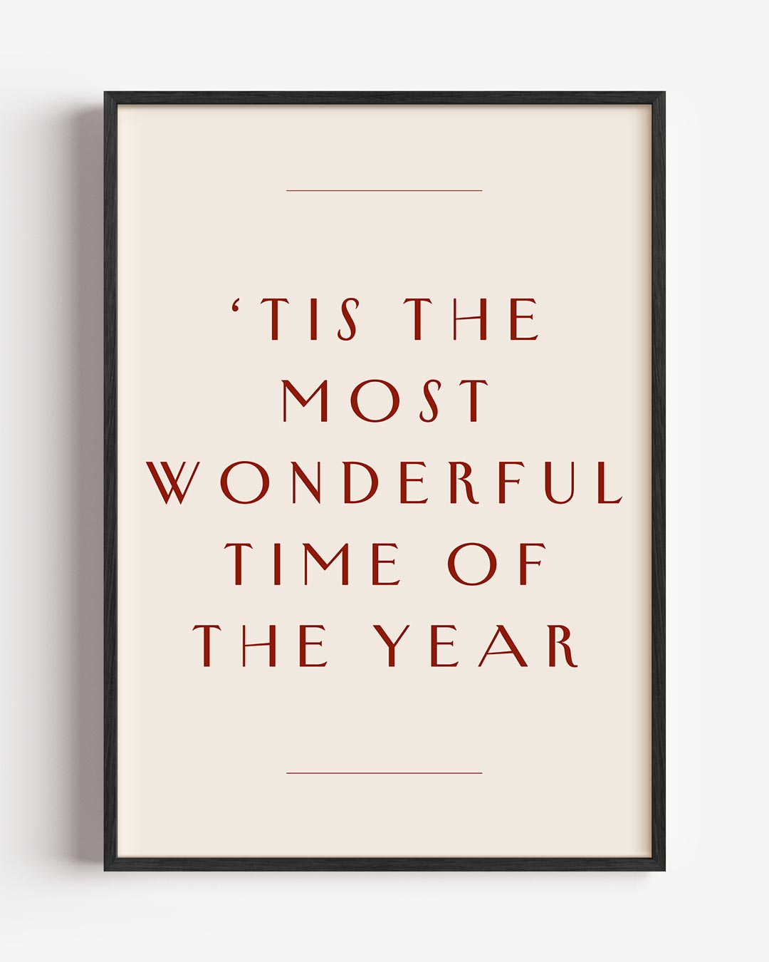 Kerstposter met Inspirerende Tekst – kerst portret poster als wanddecoratie