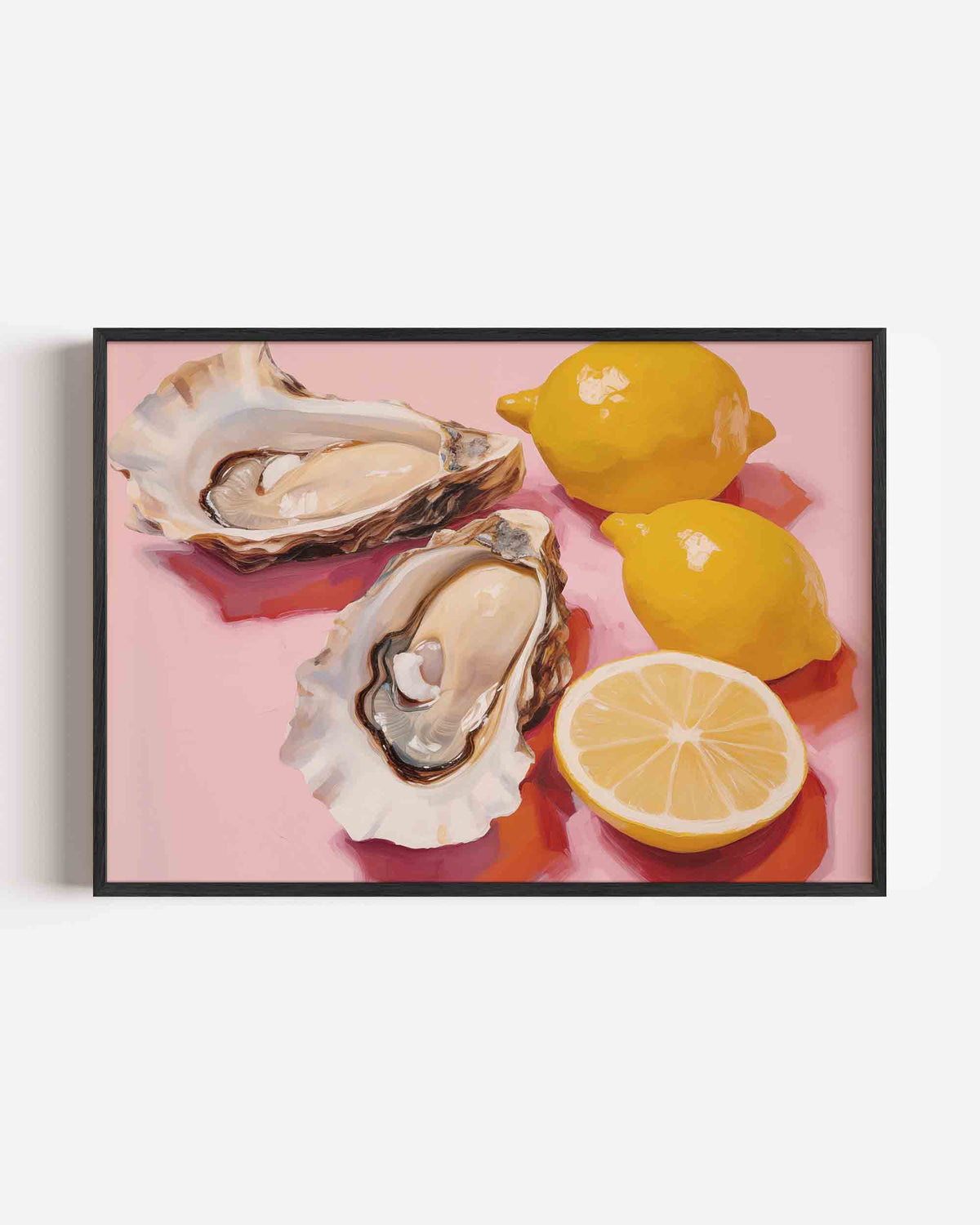 Oesters en citroenen – keuken landscape poster als wanddecoratie