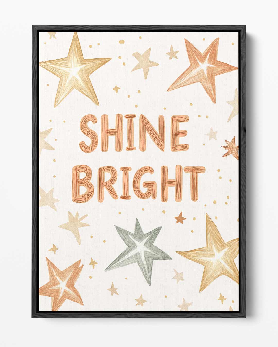 Shine Bright Sterrenprint – portret kunstwerk als wanddecoratie