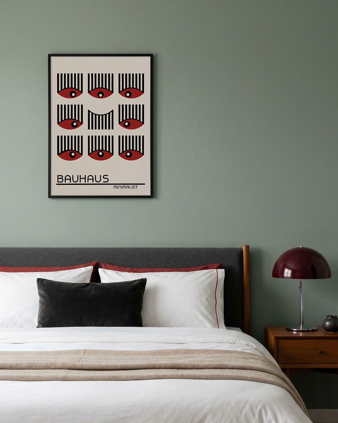 Vorm en lijnen – geometrische poster in Bauhaus-stijl van WallArtistic