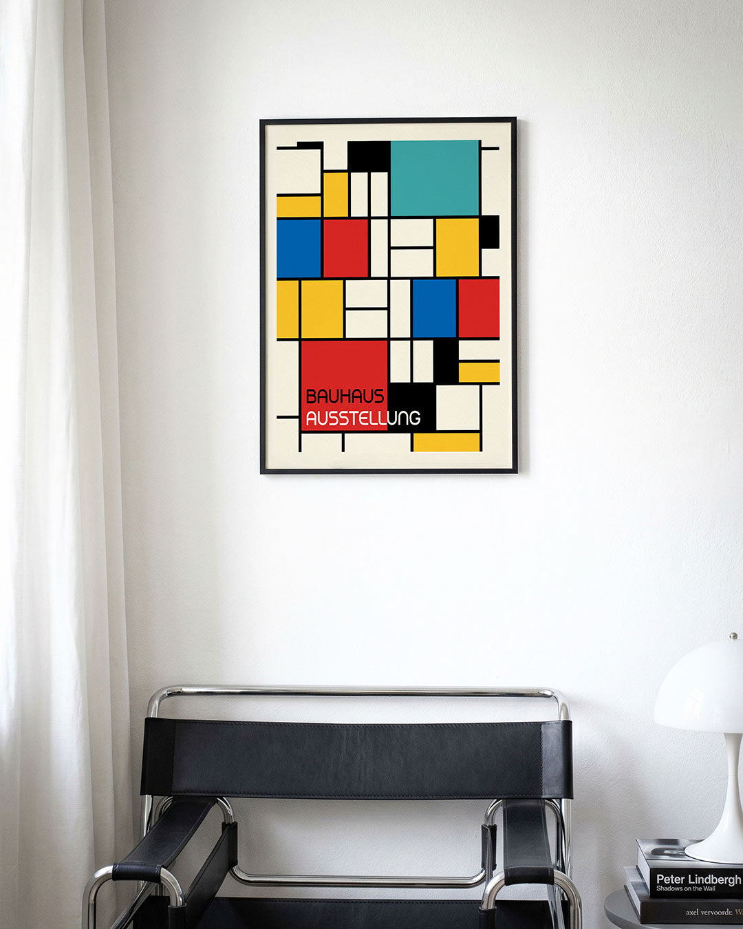 Vorm en kleurvlakken – moderne Bauhaus wandkunst als poster