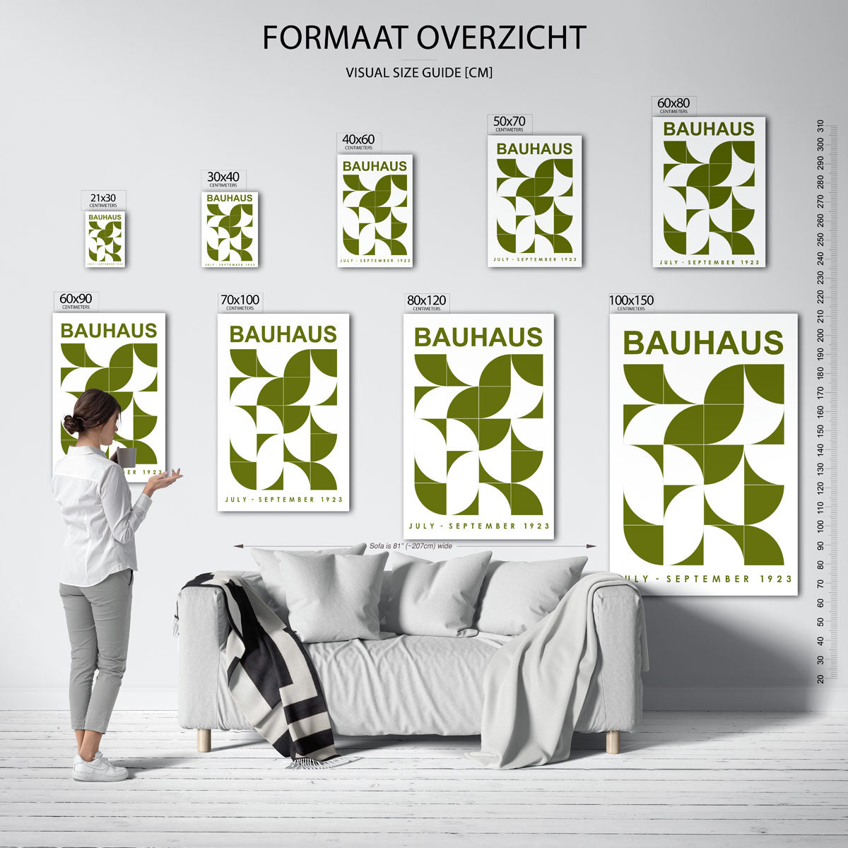 Vorm en kleur – Bauhaus poster als moderne geometrische wanddecoratie