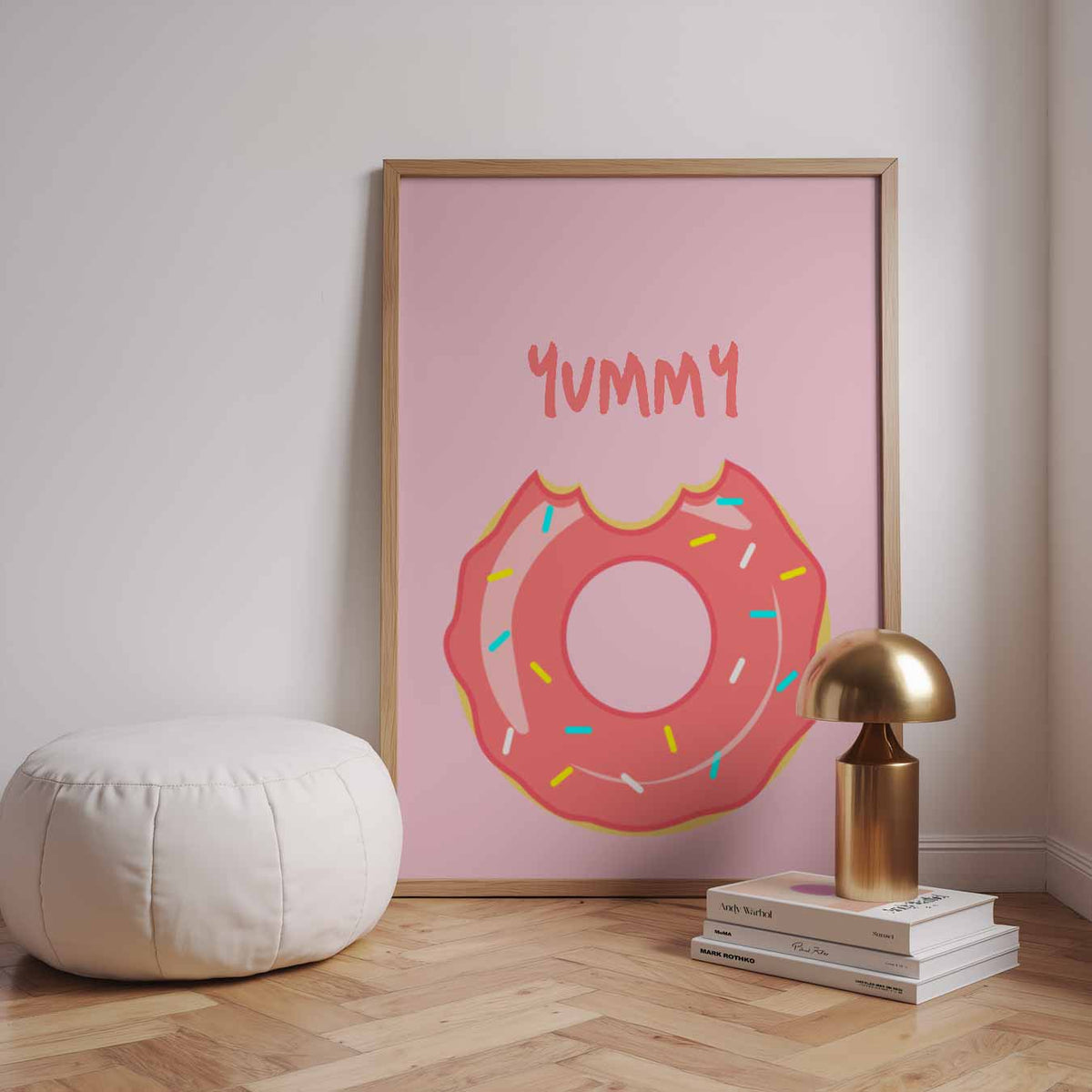 Donut Delight – staande zomer wanddecoratie van WallArtistic