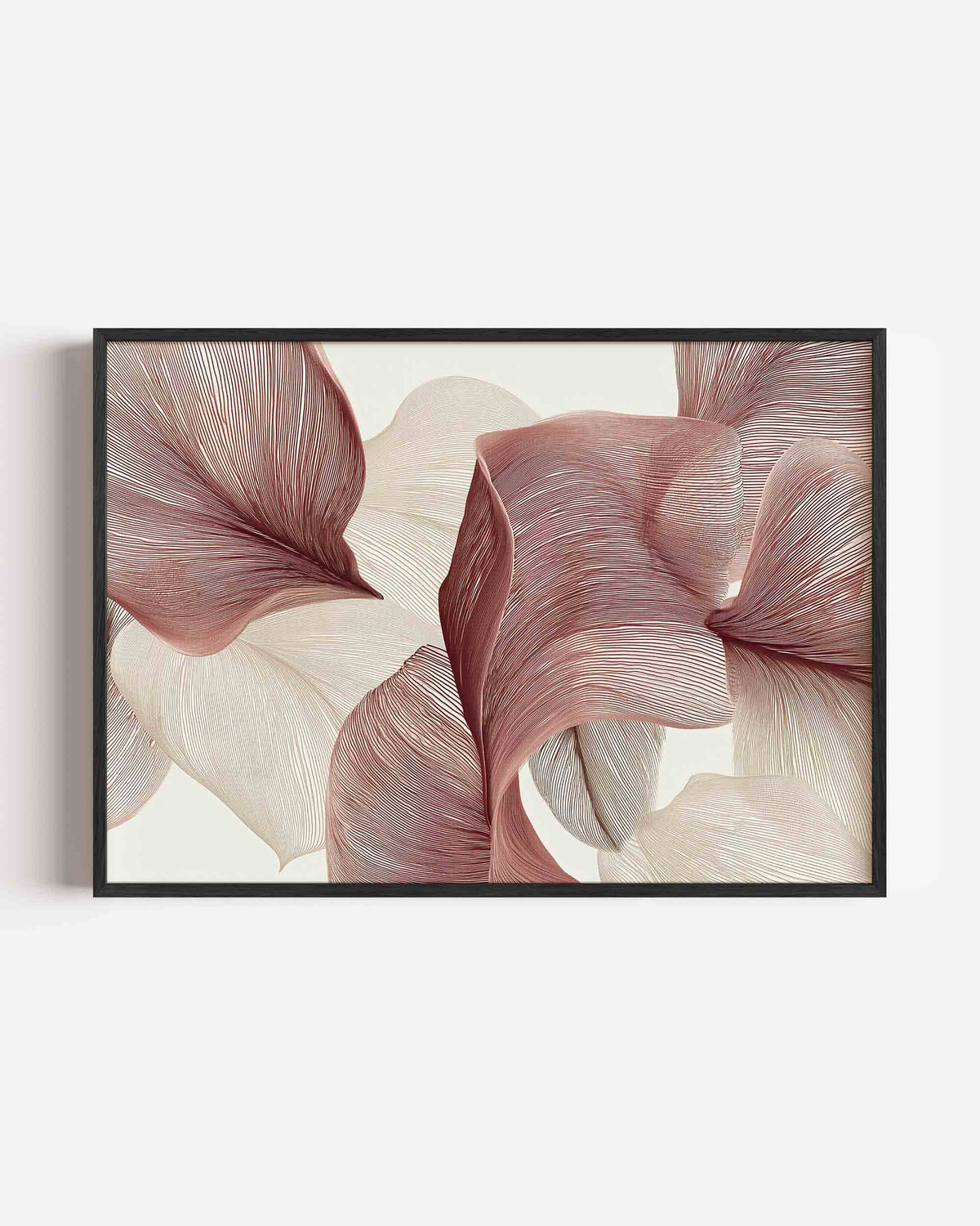 Golvende lijnen – abstracte landscape poster als wanddecoratie