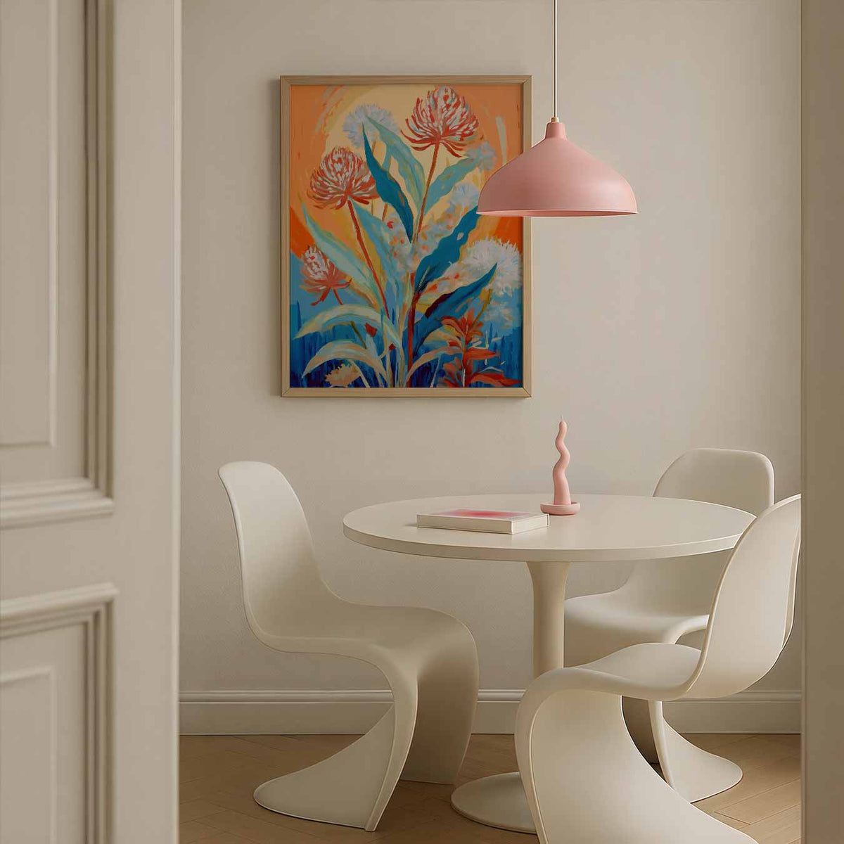 Vrolijke Bloemenpracht – bloemen poster in staand formaat