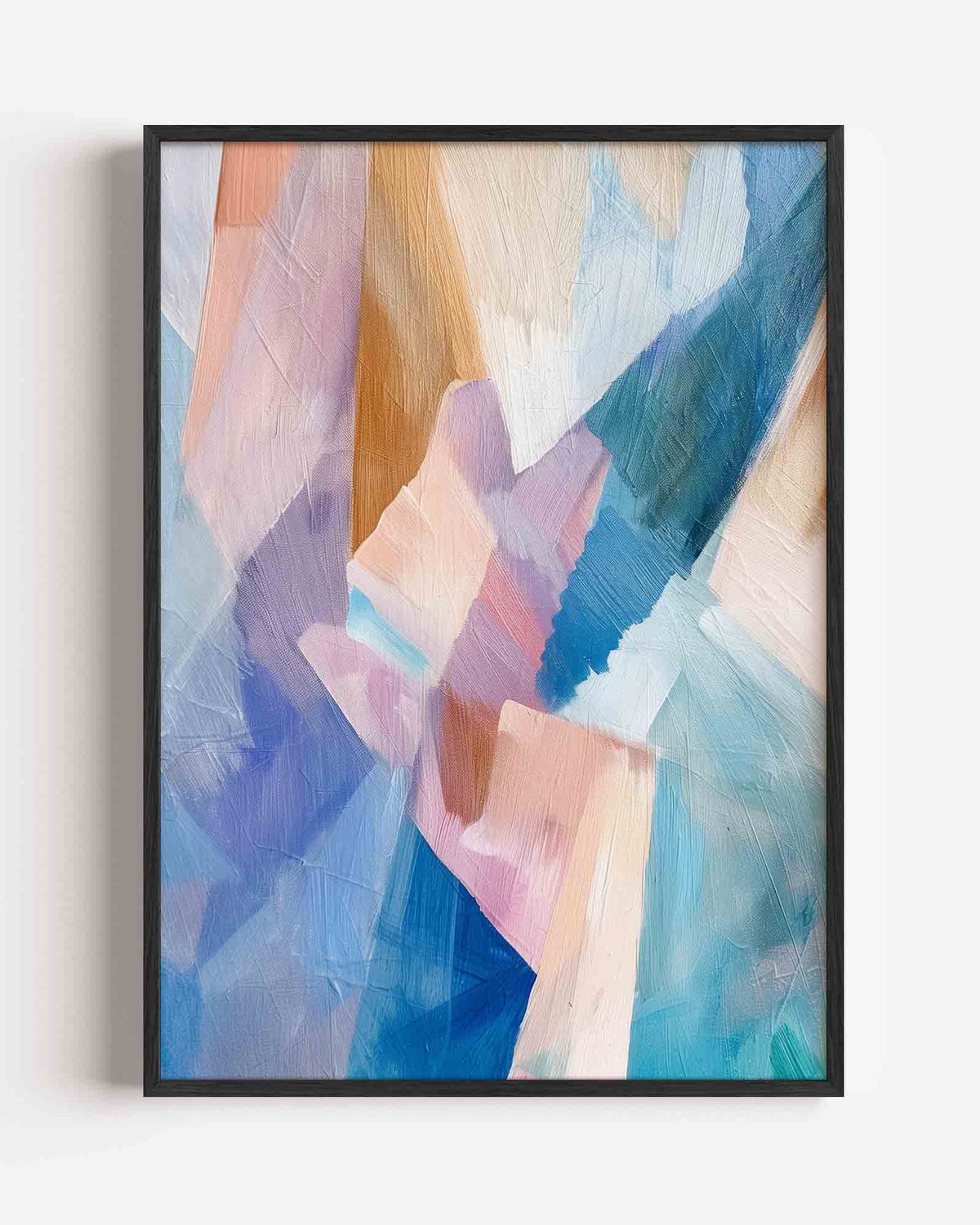 Abstracte vormen – hedendaagse illustratie portret poster als wanddecoratie
