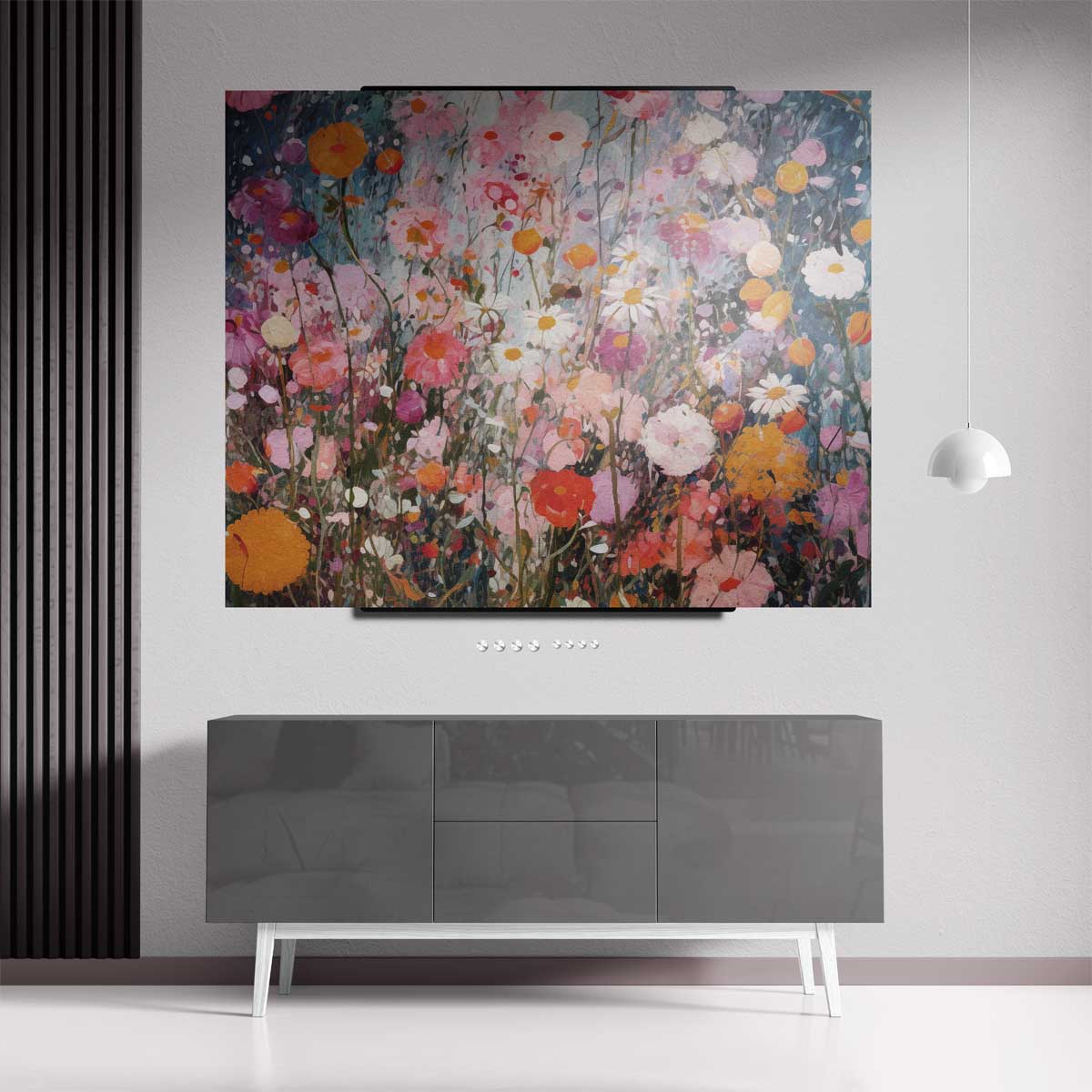 Bloemen Weelde Schilderij – staand kunstwerk voor modern interieur