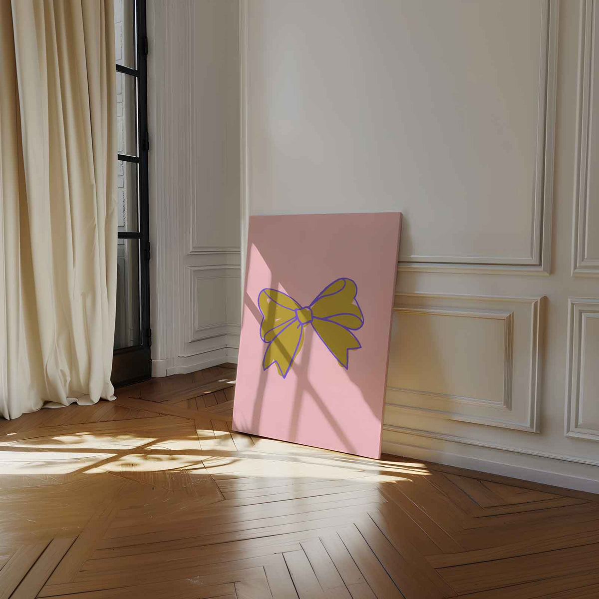 Vrolijke Strik – dibond kunstwerk als wanddecoratie