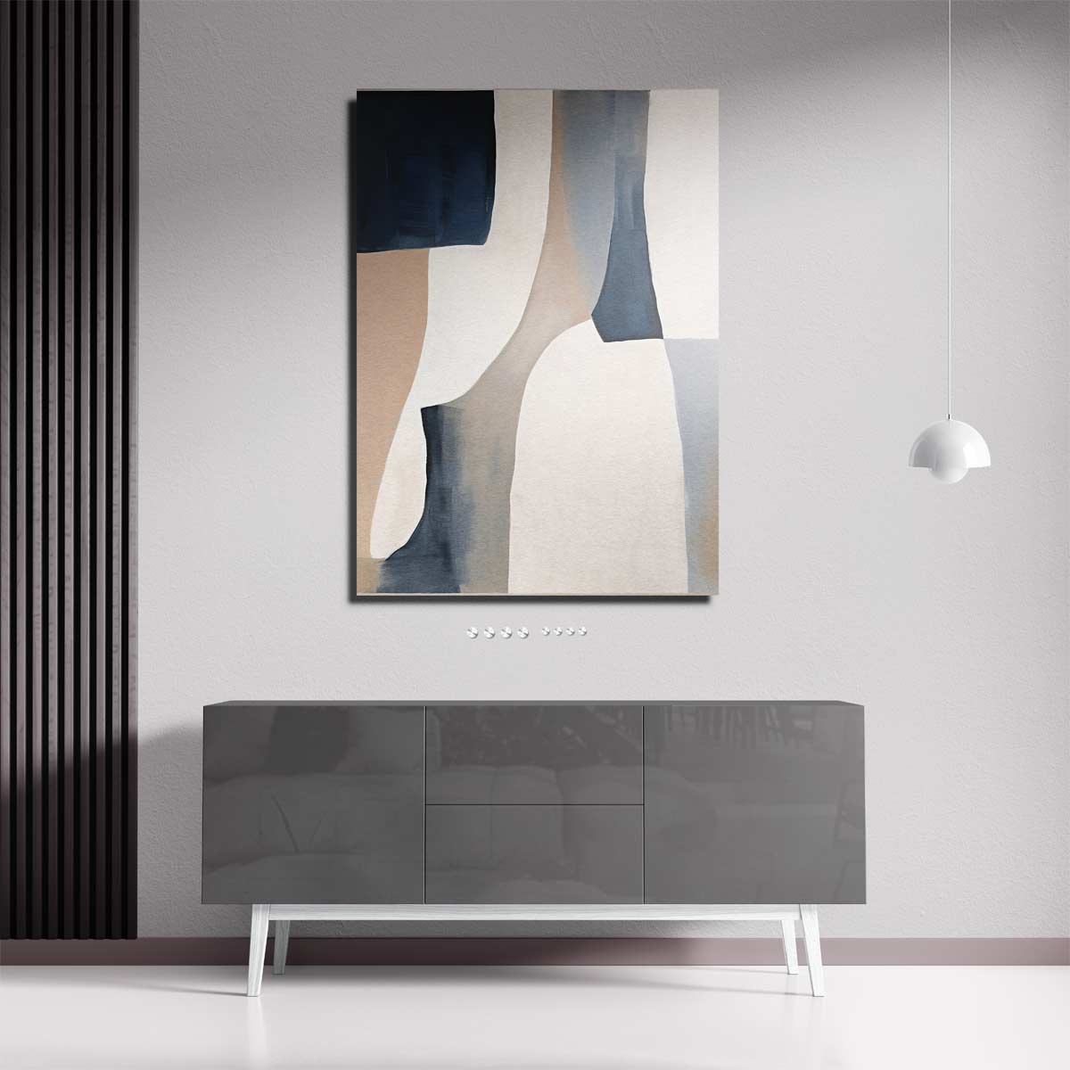 Subtiele Kleurencompositie – portret kunstwerk als wanddecoratie, afbeelding 18