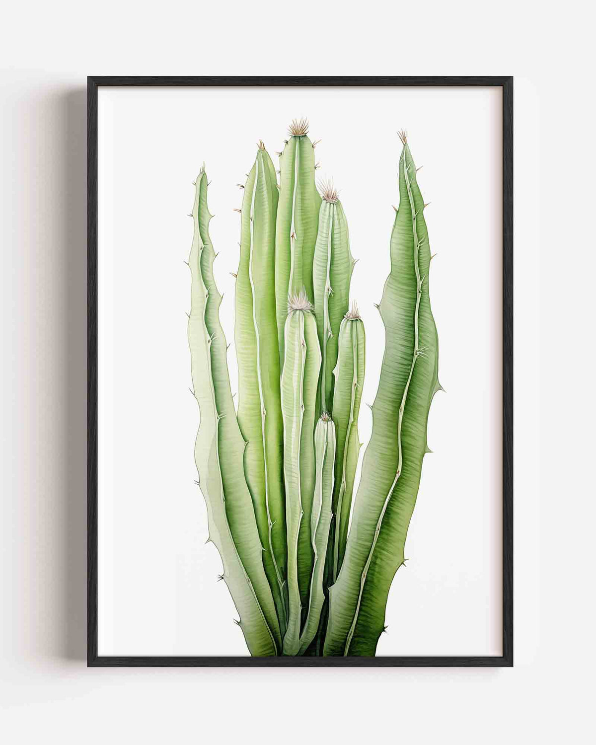 Groene cactus – jungle portret poster als wanddecoratie