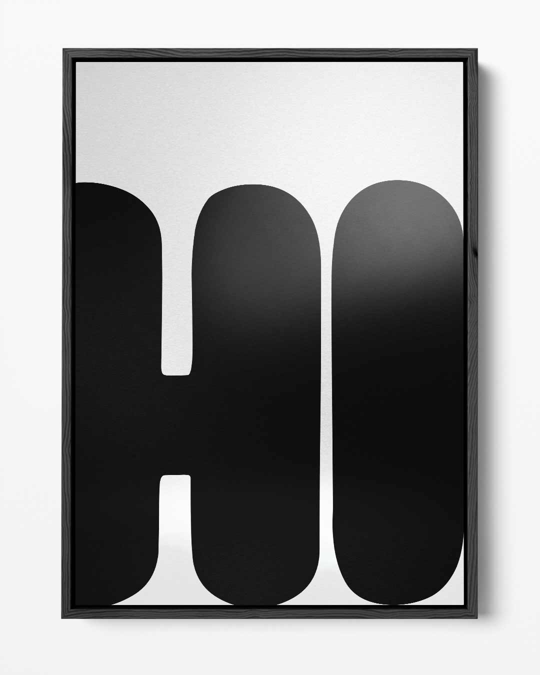 Moderne Typografie – portret kunstwerk als wanddecoratie